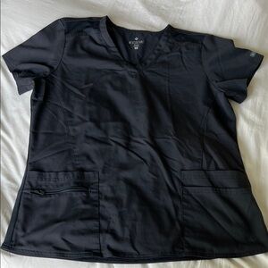 Med Couture Women's Scrub Top in Pewter